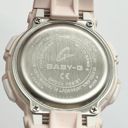 CASIO カシオ 腕時計 タフソーラー ラバー ライトピンク 取説付 BGA-2500
