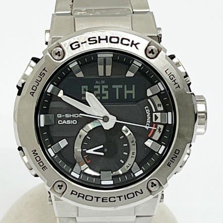  CASIO カシオ 腕時計 G-SHOCK電波ソーラー ステンレススチール ブラック 箱・取説・コマ付 GST-B200