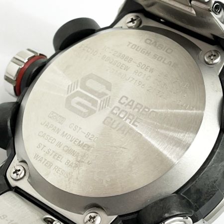  CASIO カシオ 腕時計 G-SHOCK電波ソーラー ステンレススチール ブラック 箱・取説・コマ付 GST-B200