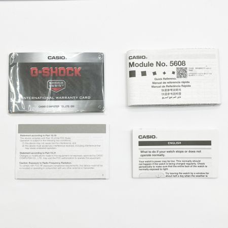  CASIO カシオ 腕時計 G-SHOCK電波ソーラー ステンレススチール ブラック 箱・取説・コマ付 GST-B200