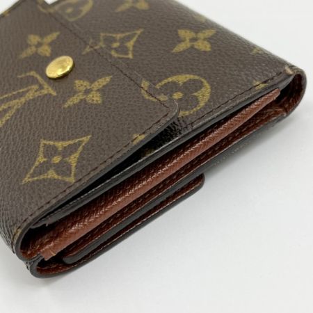  LOUIS VUITTON ルイヴィトン 3つ折り財布 モノグラム ポルトモネビエカルトクレディ M61652 ブラウン