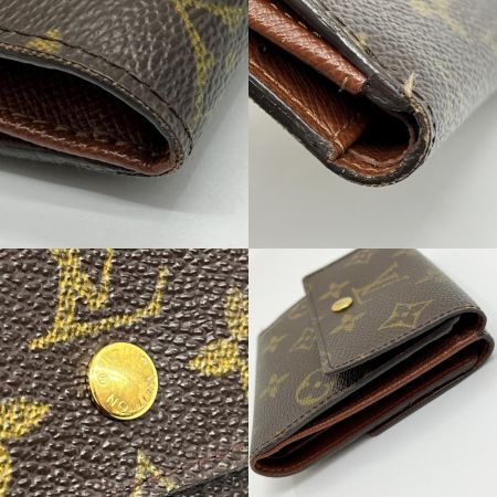  LOUIS VUITTON ルイヴィトン 3つ折り財布 モノグラム ポルトモネビエカルトクレディ M61652 ブラウン