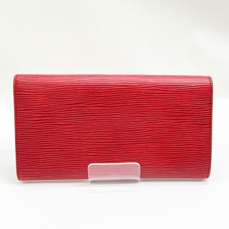  LOUIS VUITTON ルイヴィトン 長財布 エピ ポシェットポルトモネクレディ M63577 レッド