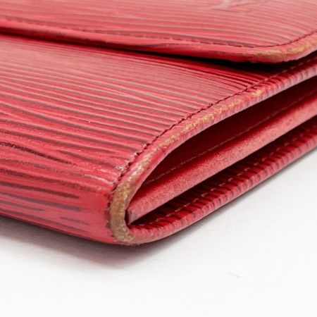  LOUIS VUITTON ルイヴィトン 長財布 エピ ポシェットポルトモネクレディ M63577 レッド