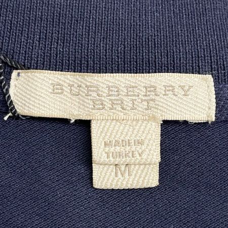  BURBERRY BRIT バーバリーブリット 半袖ポロシャツ Mサイズ レディース ネイビー