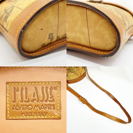  PRIMA CLASSE プリマクラッセ ショルダーバッグ  飯盒型バッグ 地図柄 レディース