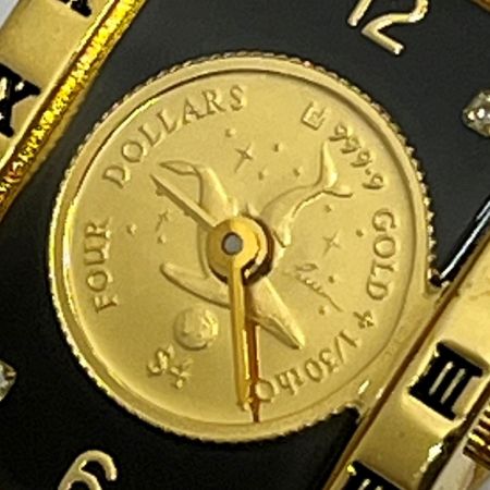  クリスチャンラッセン GOLD COIN WATCH ゴールドコインウォッチ 金貨 1/30オンス 腕時計 QZ クォーツ 不動品