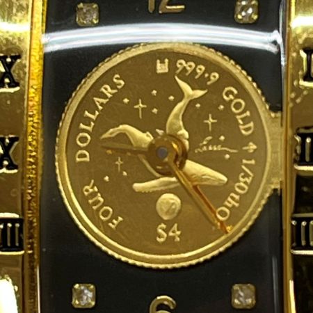  クリスチャンラッセン GOLD COIN WATCH ゴールドコインウォッチ 金貨 1/30オンス 腕時計 QZ クォーツ 不動品