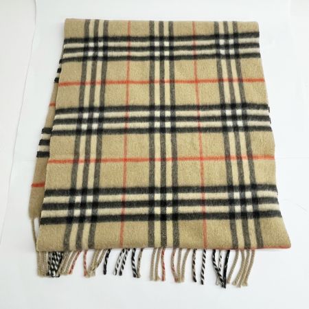  BURBERRY バーバリー カシミアマフラー チェック ベージュ