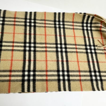  BURBERRY バーバリー カシミアマフラー チェック ベージュ
