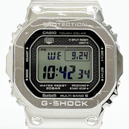  CASIO カシオ 腕時計 G-SHOCK シルバー 箱・取説・コマ付 GMW-B5000