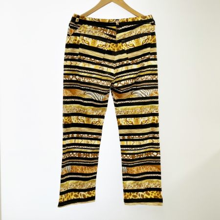  Salvatore Ferragamo サルヴァトーレフェラガモ パンツ ヒョウ柄ボーダー レディース