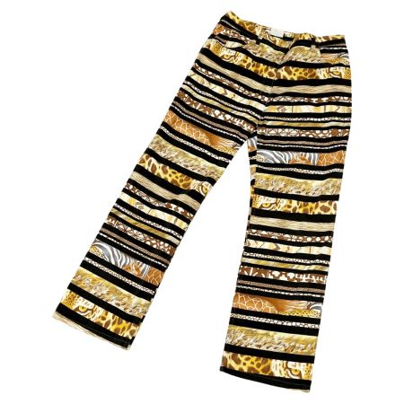  Salvatore Ferragamo サルヴァトーレフェラガモ パンツ ヒョウ柄ボーダー レディース