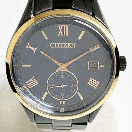  CITIZEN シチズン 腕時計 エコ・ドライブ ブラック ネイビー 箱・コマ付 BV1124-90L