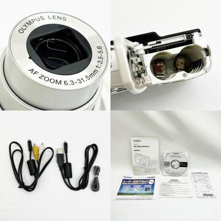  OLYMPUS オリンパス コンパクトデジタルカメラ ホワイト 箱付 FE-46