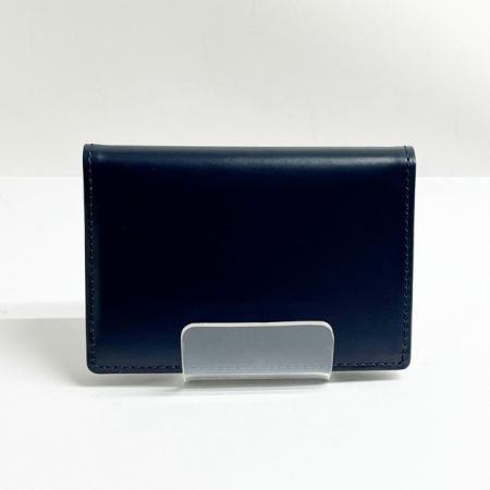  BAMBI バンビ パスケース 定期入れ 紺 レザー 小物 箱付き ネイビー