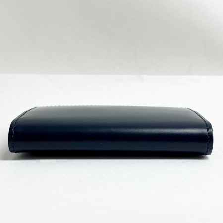  BAMBI バンビ パスケース 定期入れ 紺 レザー 小物 箱付き ネイビー