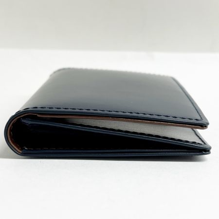  BAMBI バンビ パスケース 定期入れ 紺 レザー 小物 箱付き ネイビー