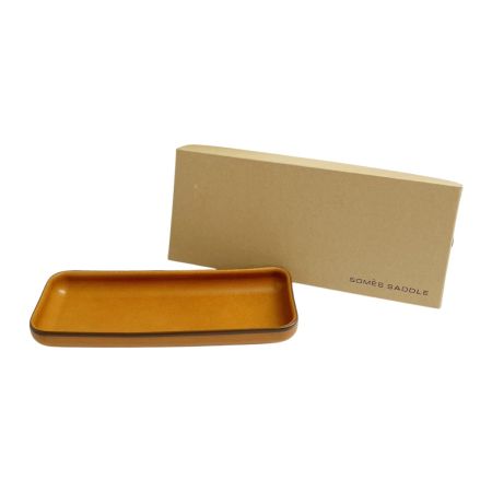  Somes Saddle ソメスサドル トレー レザー 革製 ペントレイ 小物入れ 箱付 茶 キャメル