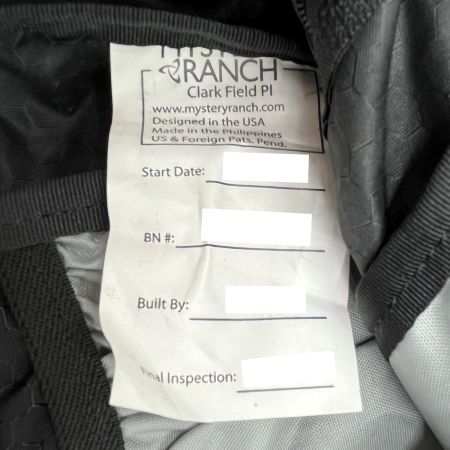  MYSTERY RANCH ミステリーランチ バックパック PITCH20 リュックサック ブラック