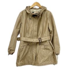 ◆◆ BURBERRY LONDON バーバリーロンドン コート サイズ44 沢 襟ギャザー FR114-615-42 レディース  ベージュ Cランク