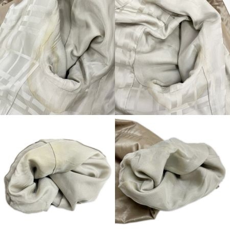  BURBERRY LONDON バーバリーロンドン コート サイズ44 沢 襟ギャザー FR114-615-42 レディース  ベージュ