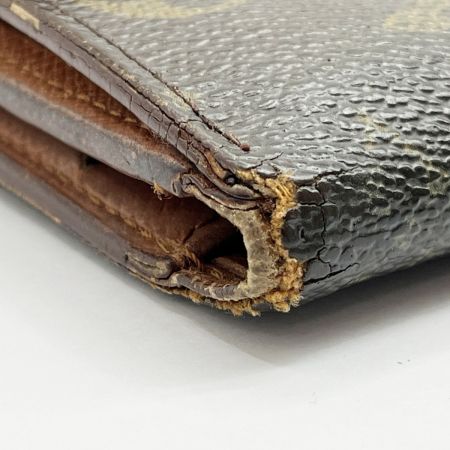  LOUIS VUITTON ルイヴィトン 3つ折り財布 ポルトモネビエカルトクレディ M61652 ブラウン