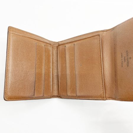  LOUIS VUITTON ルイヴィトン 3つ折り財布 ポルトモネビエカルトクレディ M61652 ブラウン