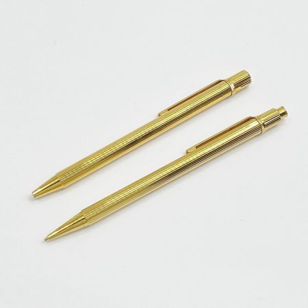   Cartier カルティエ ボールペン・シャープペンセット ケース付 筆記用具  ゴールド