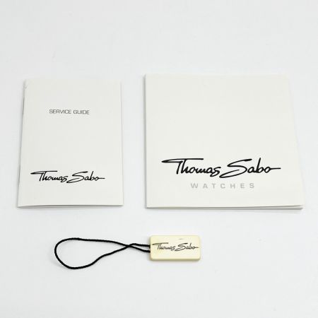  THOMAS SABO トーマスサボ 腕時計 クォーツ スカル・クロス 箱・取説付 WA0013-218-203