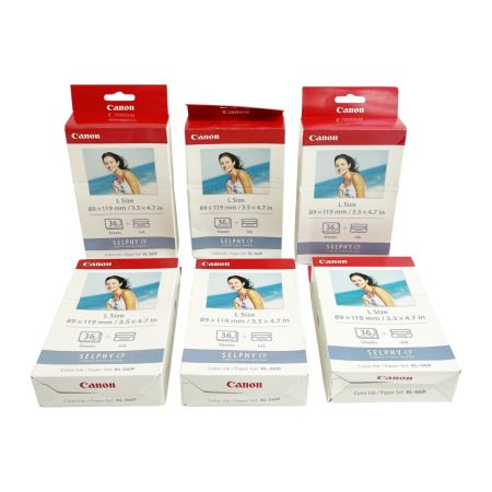  CANON キャノン SELPHY CP KL-36IP Lサイズ カラーインク ペーパーセット 6箱まとめ