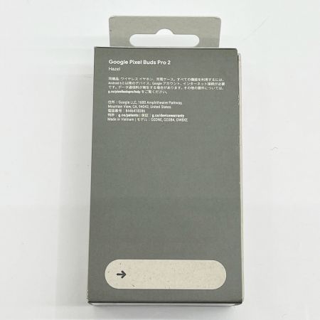  Google グーグル ワイヤレスイヤホン Google pixel buds pro 2 ブラック 未使用品 GA05762-JP