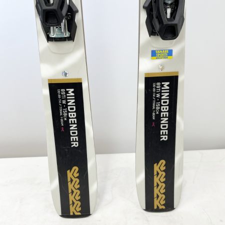  K2 ケーツー カービングスキー MINDBENDER 89Ti W-158cm ホワイト