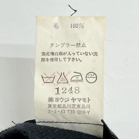  Yohji yamamoto(Y's) ヨージヤマモト(ワイズ) カットソー ハイネック size3 ブラック