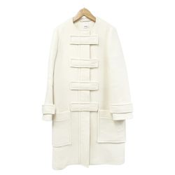 ◆◆ BURBERRY LONDON バーバリーロンドン ラウンドネックコート サイズ36 レディース ホワイト Bランク