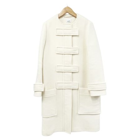  BURBERRY LONDON バーバリーロンドン ラウンドネックコート サイズ36 レディース ホワイト