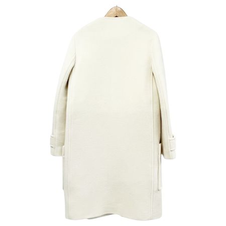  BURBERRY LONDON バーバリーロンドン ラウンドネックコート サイズ36 レディース ホワイト