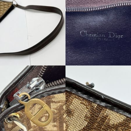  Christian Dior クリスチャンディオール ハンドバッグ ショルダーバッグ ロゴ柄 ベージュ