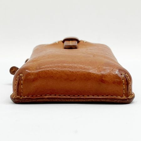  GENTEN ゲンテン スマホショルダー ショルダーバッグ ポーチ  レザー ブラウン