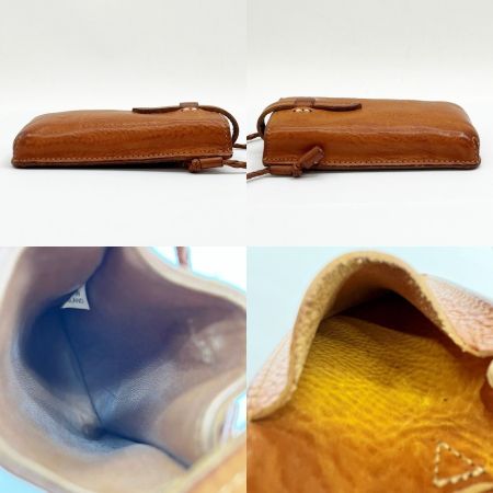  GENTEN ゲンテン スマホショルダー ショルダーバッグ ポーチ  レザー ブラウン