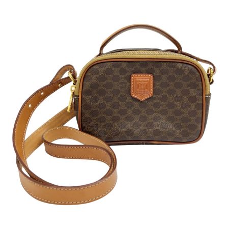  CELINE セリーヌ ショルダーバッグ マカダム MC96 ブラウン