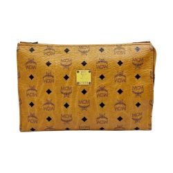◆◆ MCM エムシーエム ハンドポーチ レディース 小物入れ ブラウン Bランク