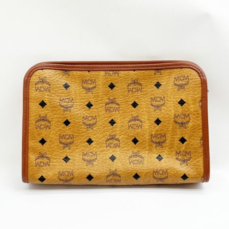  MCM エムシーエム クラッチバッグ セカンドバッグ レザー ブラウン