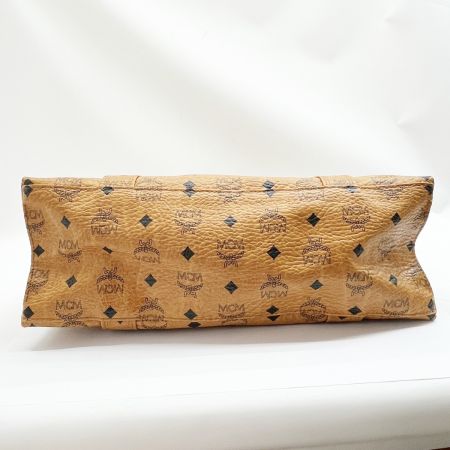  MCM エムシーエム トートバッグ 肩掛け ロゴグラム ショルダーバッグ レザー 04046 ブラウン