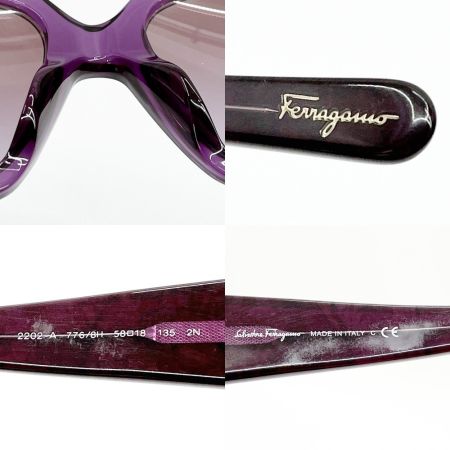  Salvatore Ferragamo サルヴァトーレフェラガモ サングラス アニマル柄 2202-A 776/8H パープル