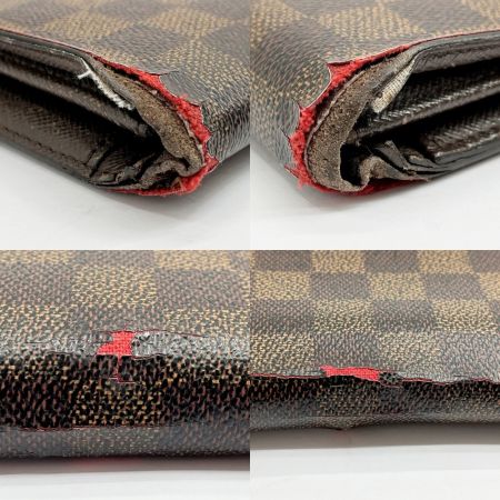  LOUIS VUITTON ルイヴィトン 長財布 ダミエ ポルトフォイユ・プラザ  N60017 ブラウン