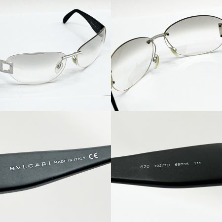  BVLGARI ブルガリ サングラス グラデーションレンズ ケース付 102/7D ブラック