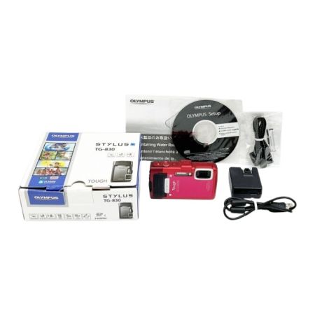  OLYMPUS オリンパス コンパクトデジタルカメラ レッド 赤 箱付 TG-830