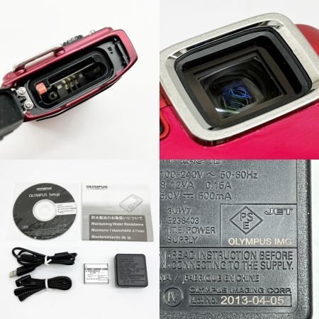  OLYMPUS オリンパス コンパクトデジタルカメラ レッド 赤 箱付 TG-830