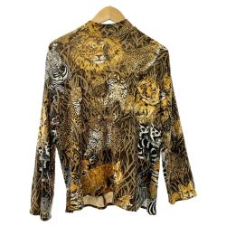 ◆◆ ITALIYA イタリヤ 伊太利屋 カットソー 15号 ジャングル レディース ミセス  Bランク